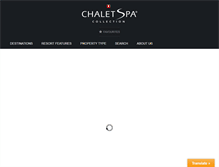 Tablet Screenshot of chaletspacollection.com